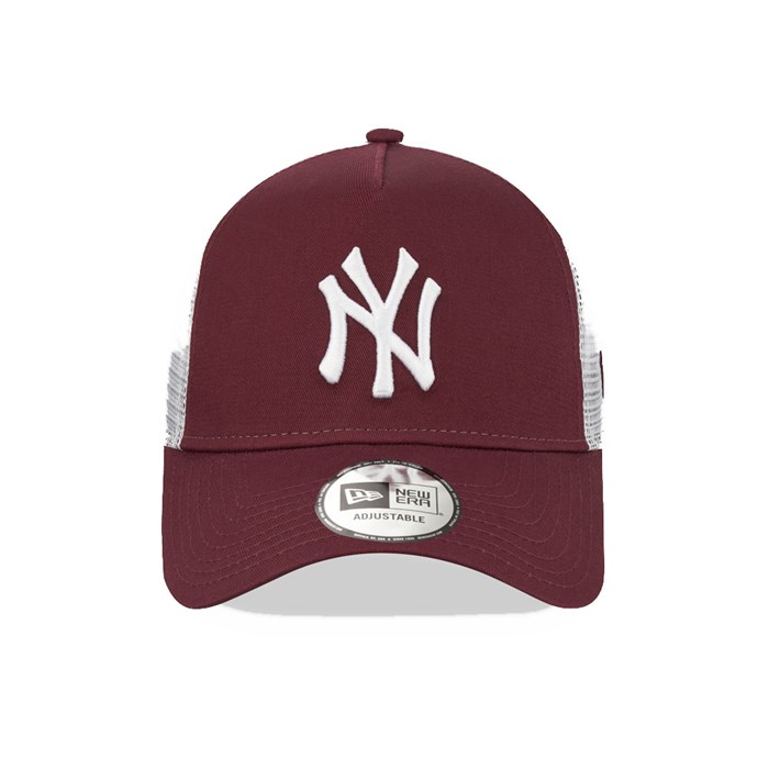 New York Yankees 9FORTY A-Frame Trucker Lippis Viininpunainen - New Era Lippikset Suomi FI-709514